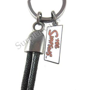 The Simpsons rope key ring features Marge Simpsons. The Marge Simpson