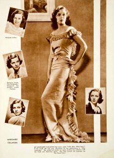 1934 Rotogravure Margaret Sullavan Only Yesterday Portrait Costume