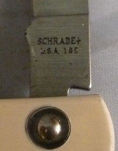 Schrade USA model # 105 Stainless Steel Fruit Knife, Folding Schrade