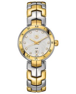 TAG Heuer Watch, Womens Swiss LINK Diamond (1/2 ct. t.w.) Two Tone