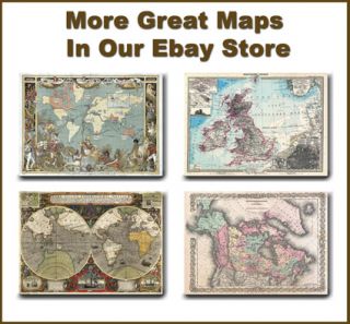 MP21 Vintage Historical 1720 Nautical Chart World Map Poster Print A1