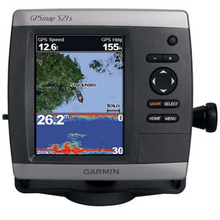 Garmin GPSMAP 521s Chartplotter GPS w Xducer Sounder Fishfinder 010