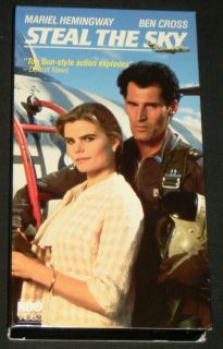 STEAL THE SKY VHS, HBO 1988   Mariel Hemingway, Ben Cross, & Sasson