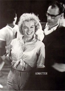 Marilyn Monroe Arthur Miller Pin Up Photo Showing Belly