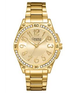 Caravelle by Bulova Watch, Womens 50th Anniversary Gold Tone