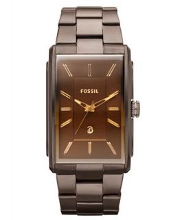 Fossil Watch, Mens Dress Brown Ion Plated Stainless Steel Bracelet