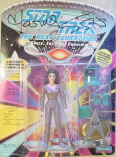 Star Trek Playmates 6016 Sirtis Troi Signed Autograph Original Series