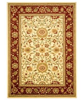 MANUFACTURERS CLOSEOUT Safavieh Area Rug, Lyndhurst LNH212 Ivory/Red