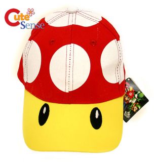 Nintendo Super Mario Red Mushroom Adjustable baseball Cap  Hat