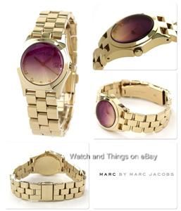 AUTHENTIC NEW Marc Jacobs Henry Color Gold Crystal Mini Ladies Watch