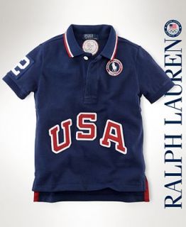 Ralph Lauren Kids Shirt, Little Boys USA Polo Shirt