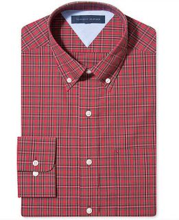 Tommy Hilfiger Dress Shirt, Vintage Plaid Long Sleeve Shirt   Mens