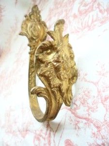 Superb Pair of Antique French Ormolu Curtain Tie Back Hooks Late 1800