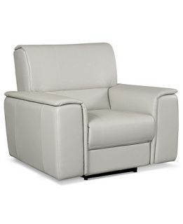 Leather Power Recliner Chair, 45W x 37D x 39H   furniture