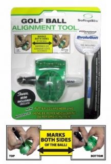 Golf Ball Alignment & Marking Tool by Softspikes w/ Free PTS Evolution
