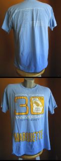Marquette Champions 2007 30 Anniversary T Shirt Large L