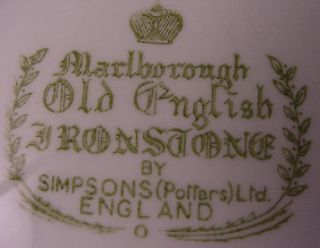 Simpsons Old English Marlborough Ironstone Fruit Plates