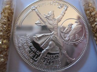 oz Marquis de Lafayette 1757 1834 Masonic Coin Sterling Silver 925