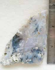 This is a small slab of Plume agate with moss green infusion from the