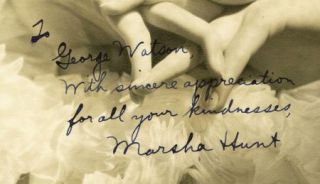 Marsha Hunt Charming Beautiful Vintage 1930s Oversize Exhibition