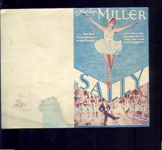 Vintage Marilyn Miller in Sally Movie Card VG SKU 18221