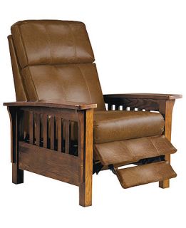 Style Leather Recliner Chair, 33W x 40D x 41H   furniture