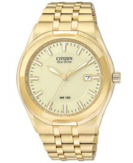 Citizen Watch, Mens Gold Tone Stainless Steel Bracelet 41mm BF0582