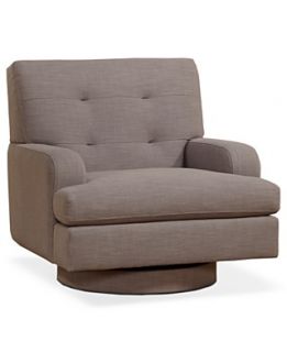 Jillian Fabric Living Room Chair, Swivel 37W x 43D x 37H