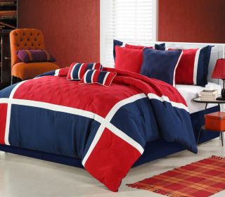 Martha Stewart Elizabetha King 5 Peice Comforter Bed in A Bag Set New