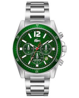 Lacoste Watch, Mens Chronograph Seattle Stainless Steel Bracelet 43mm