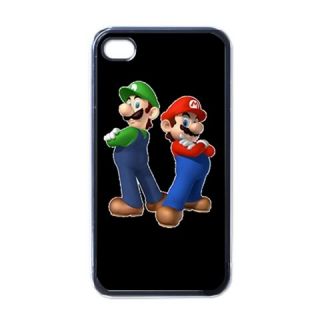 New Super Mario Luigi iPhone 4 Case Black Nice Gift for Your Phone