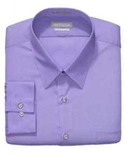 Van Heusen Dress Shirt, Pincord Solid Long Sleeve Shirt   Mens Dress