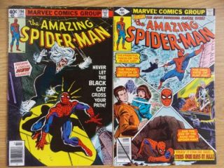 Amazing Spider Man #194 & 195 (1979) 9.4 NM Bronze Age KEY; 1st Black