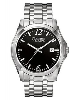 Caravelle by Bulova Watch, Mens Stainless Steel Bracelet 43B000