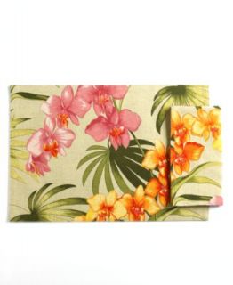 Tommy Bahama Table Linens, Set of 4 Pineapple Jacquard Placemats