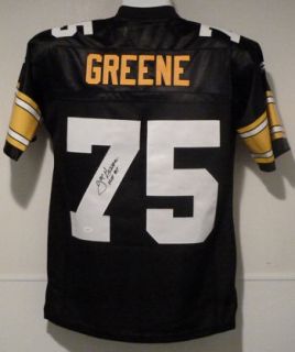 Joe Greene Autographed Signed Pittsburgh Steelers Black Reebok Jersey