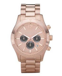 Michael Kors Watch, Mens Chronograph Layton Rose Gold Tone Stainless