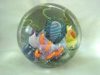 1995 Mark Eckstrand Under Sea Paperweight