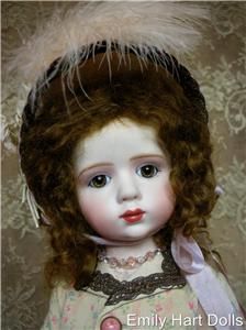 Antique Reproduction porcelain doll by Emily Hart costume Mary Lambeth
