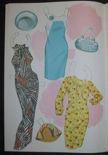 Marlo Thomas That Girl Paper Doll Book Saalfield 1967 Uncut Complete