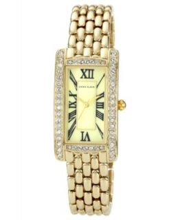 Anne Klein Watch, Womens Gold Tone Adjustable Bracelet 33x21mm AK