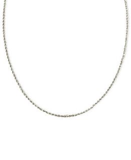 14k White Gold Necklace, 20 Seamless Rope   Necklaces   Jewelry