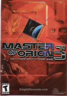 Master of Orion 3 III Space Strategy Sim PC Game New in Original Big