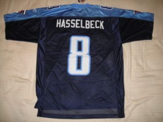 Tennessee Titans 8 Matt Hasselbeck NFL Replica Mens Jersey x Large