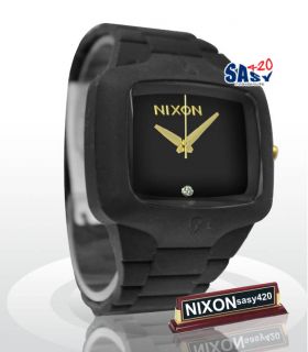 Nixon Rubber Player A1391041 Matte Black Gold Men Watch