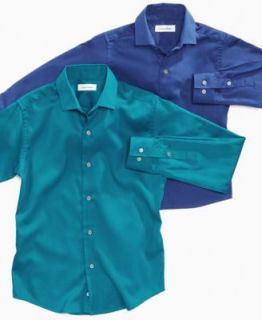 Calvin Klein Kids Shirt, Little Boys Iridescent Stripe Shirt   Kids