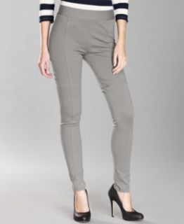 INC International Concepts Petite Pants, Skinny Ponte Knit Seamed