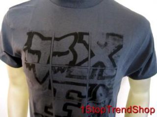 Fox Racing Co Logo T Shirt Mens Short Sleeve Gray Size Small