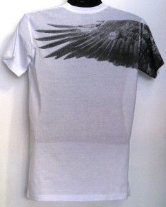 American Eagle Graphic Design Mens Hot Black/White T shirt