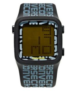 Converse Watch, Unisex Digital Scoreboard Printed Logo Black Silicone